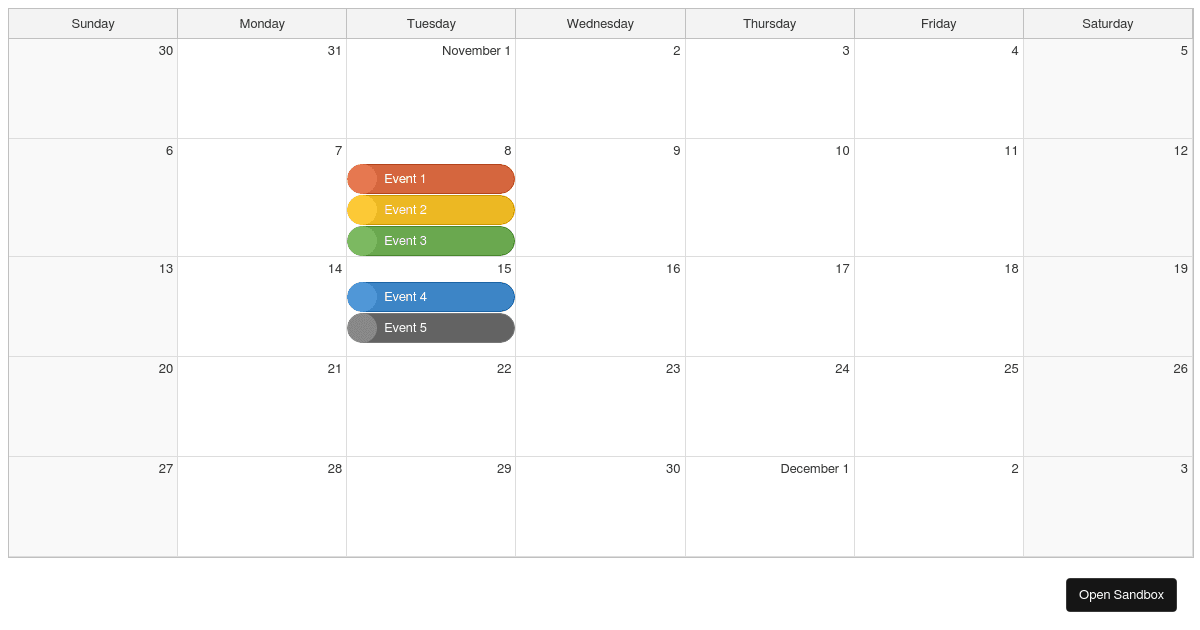 Calendar-version2 - Codesandbox