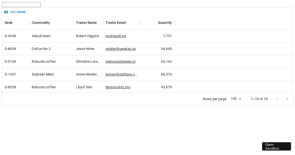 Date Range Picker issue in Data Grid inside Cutom Toolbar (forked ...