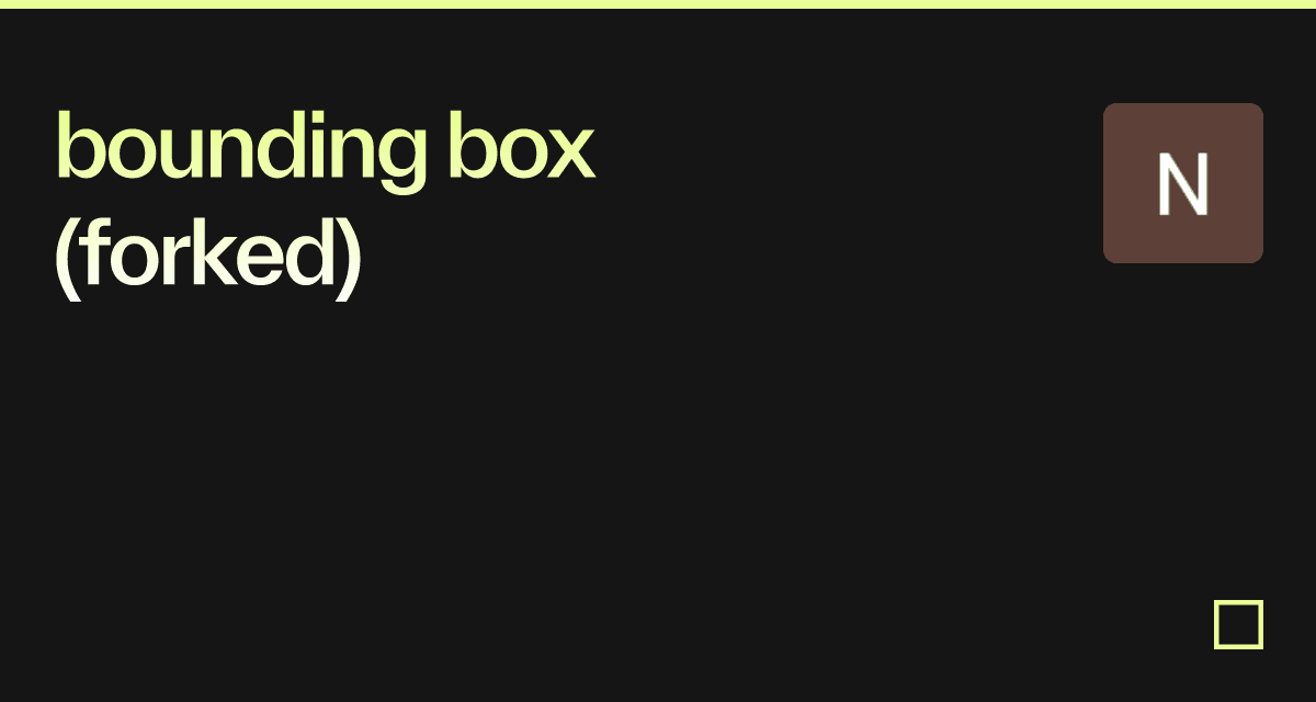 bounding box (forked) - Codesandbox