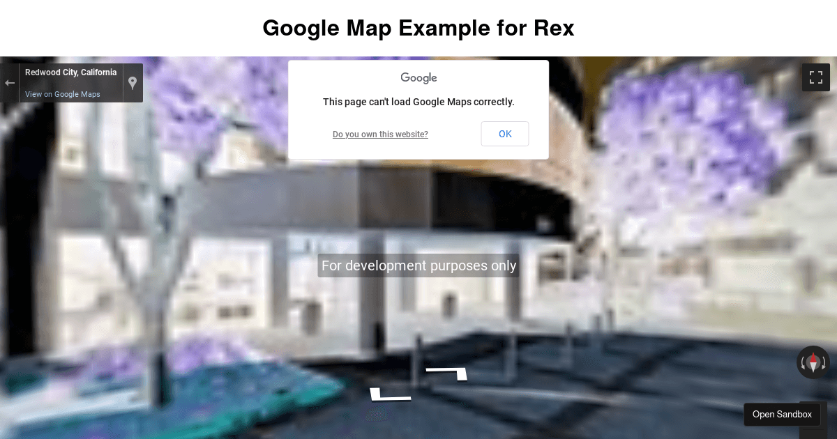 gmap example (forked) - Codesandbox