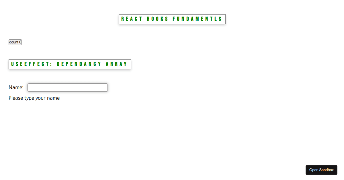 react - Codesandbox