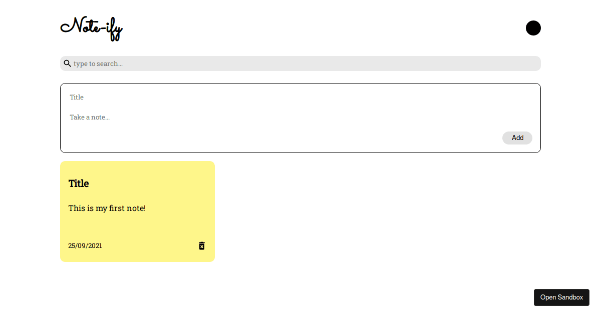 note-taking-app - Codesandbox