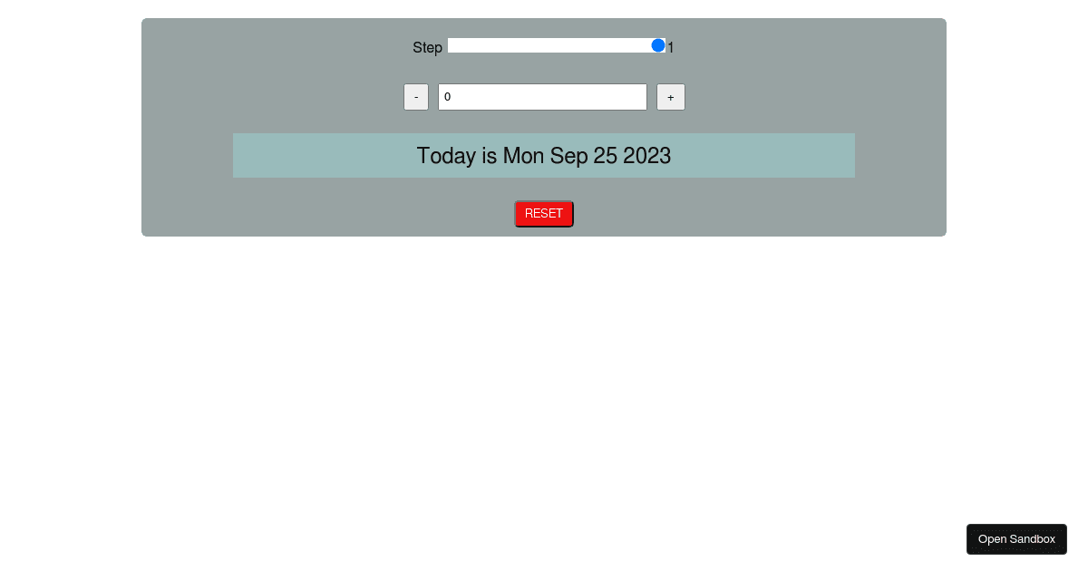 Day_counter - Codesandbox