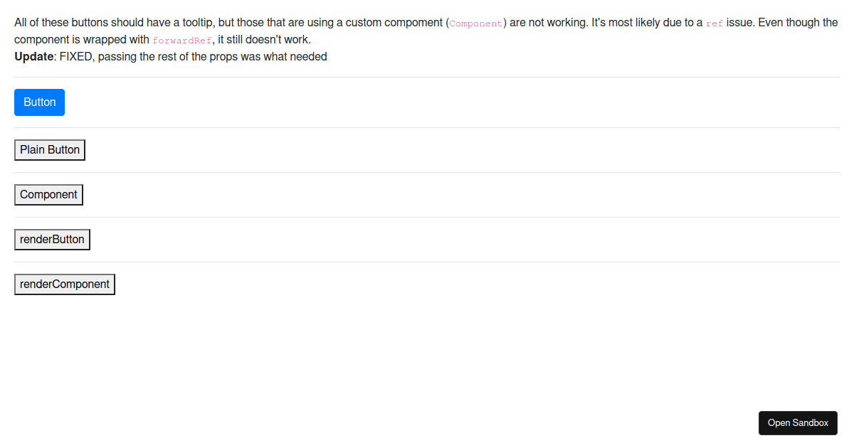 React Bootstrap Tooltip (simplified) - Codesandbox