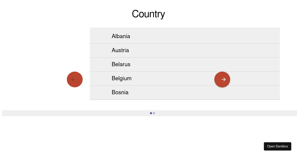 Country - Codesandbox