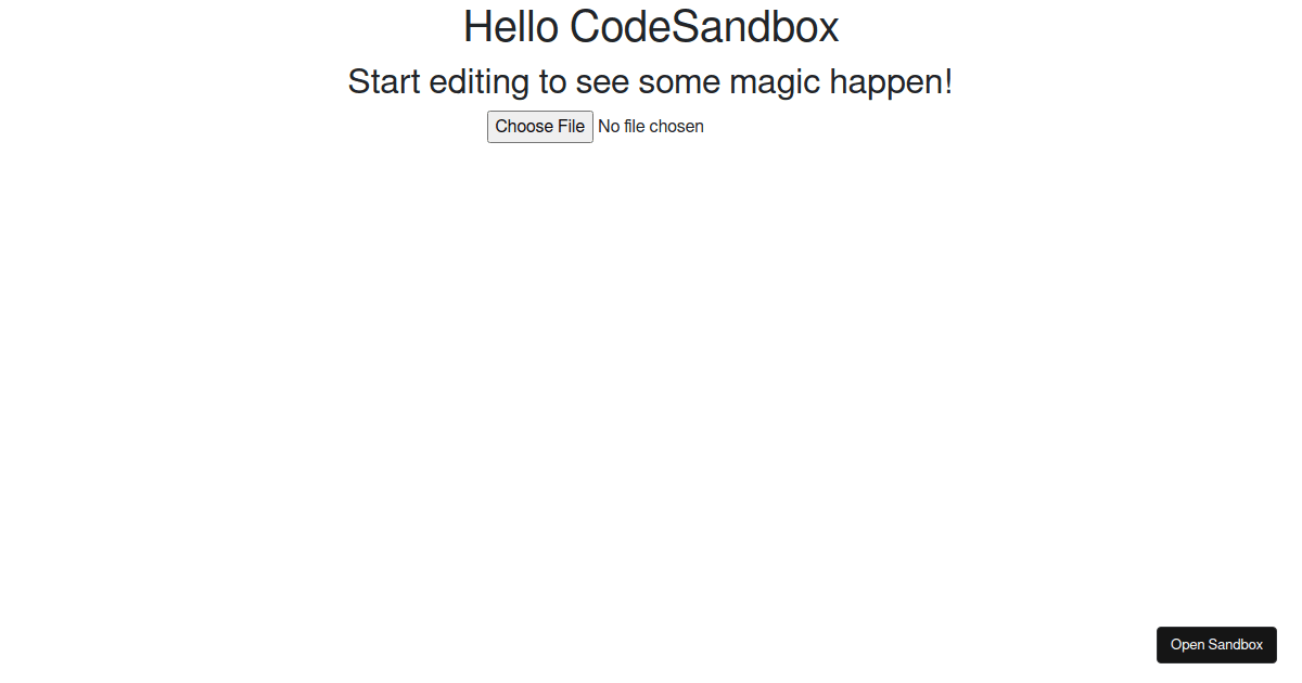 forked - Codesandbox
