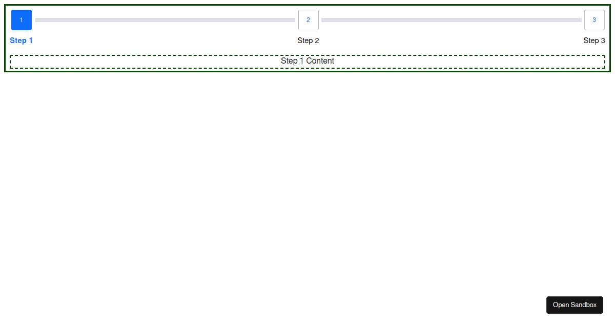 Stepper - Steps' content is not stretching vertically - Codesandbox