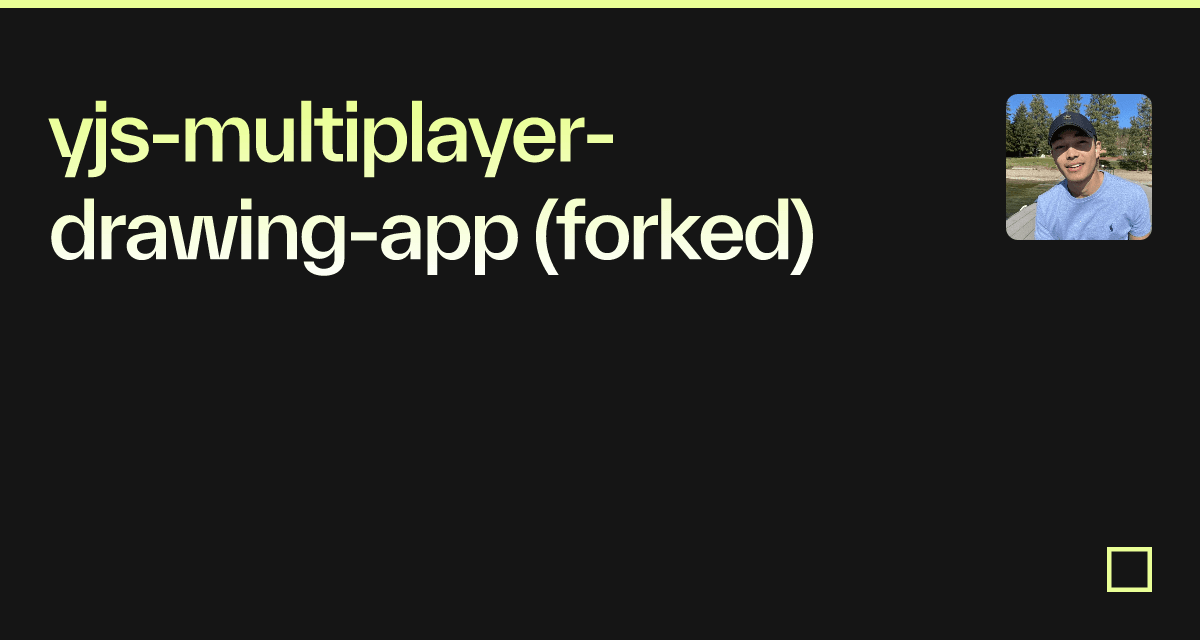 yjsmultiplayerdrawingapp (forked) Codesandbox