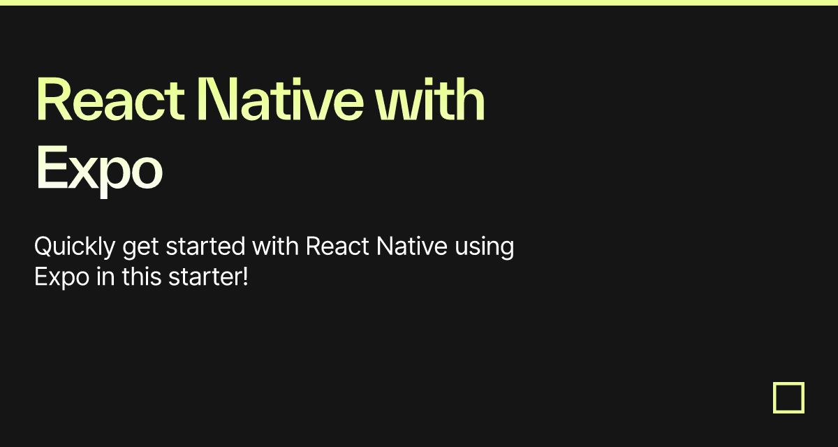 React Native with Expo - Codesandbox