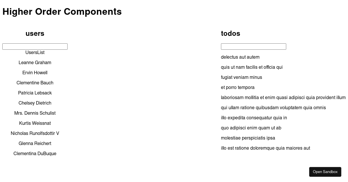 react - Codesandbox
