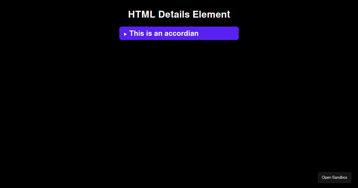 html element to show code