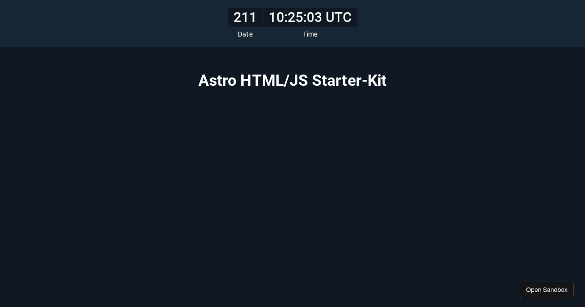 RocketCommunicationsInc/astro-starter-kits: html - Codesandbox