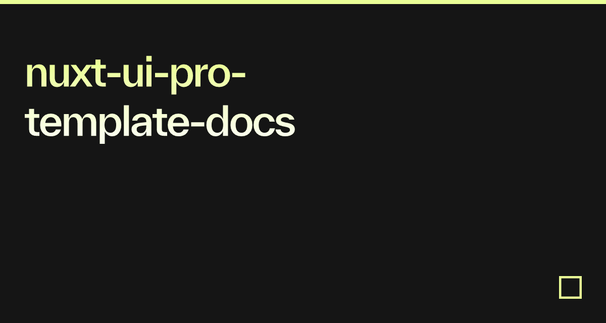 nuxt-ui-pro-template-docs - Codesandbox