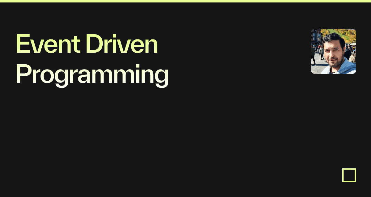 Event Driven Programming - Codesandbox
