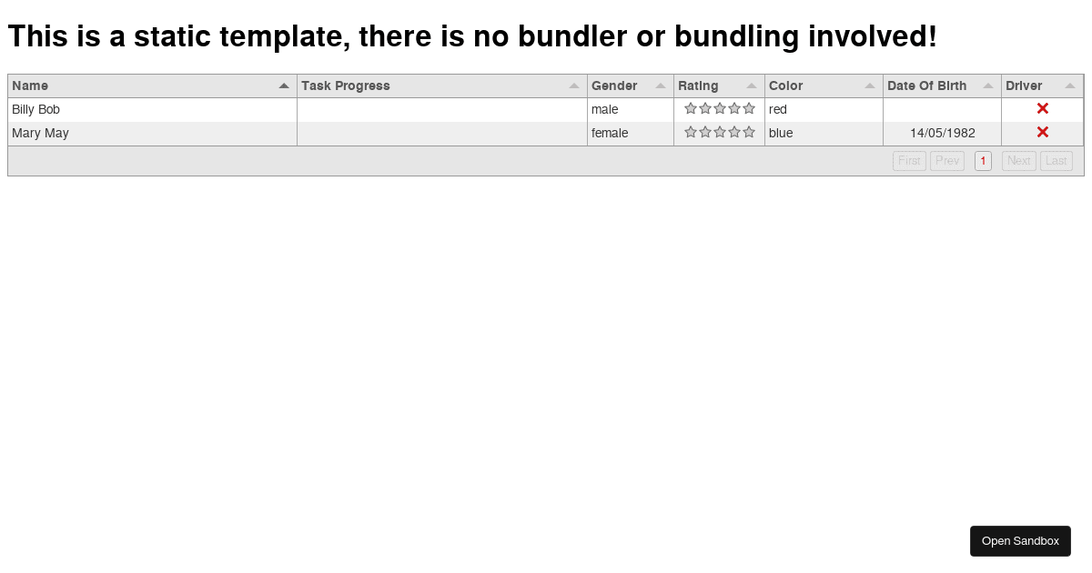 static-page - Codesandbox