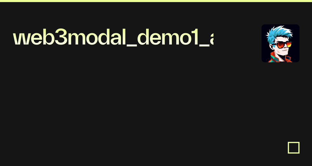web3modal_demo1_all_wallets - Codesandbox