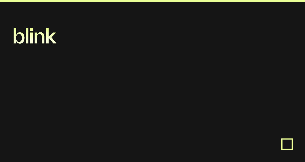 blink - Codesandbox