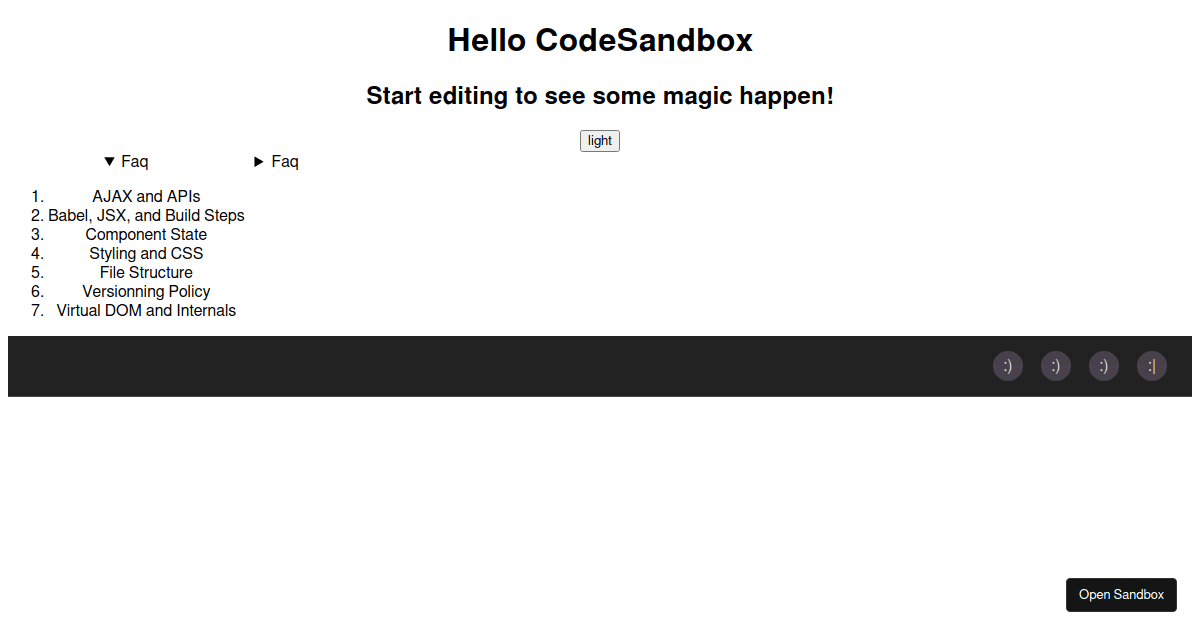 practice useContext - Codesandbox