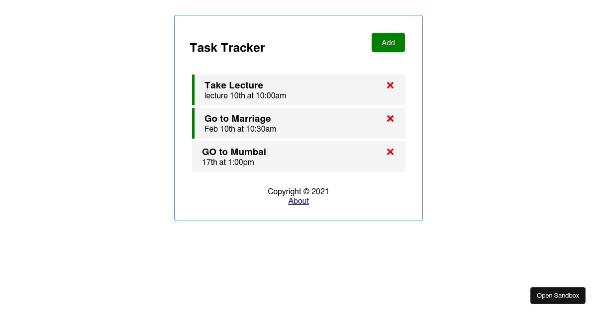 react-usecontext-task-tracker-app - Codesandbox