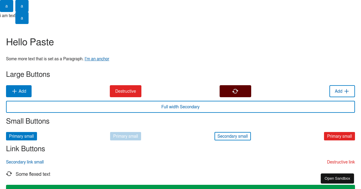 Paste Starter Kit - Codesandbox