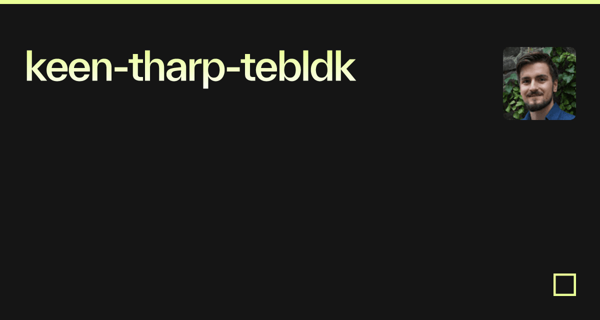 keentharptebldk Codesandbox