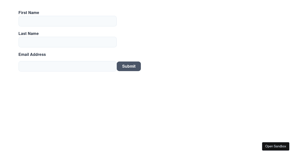 Formik v2 Tutorial - Start (forked) - Codesandbox
