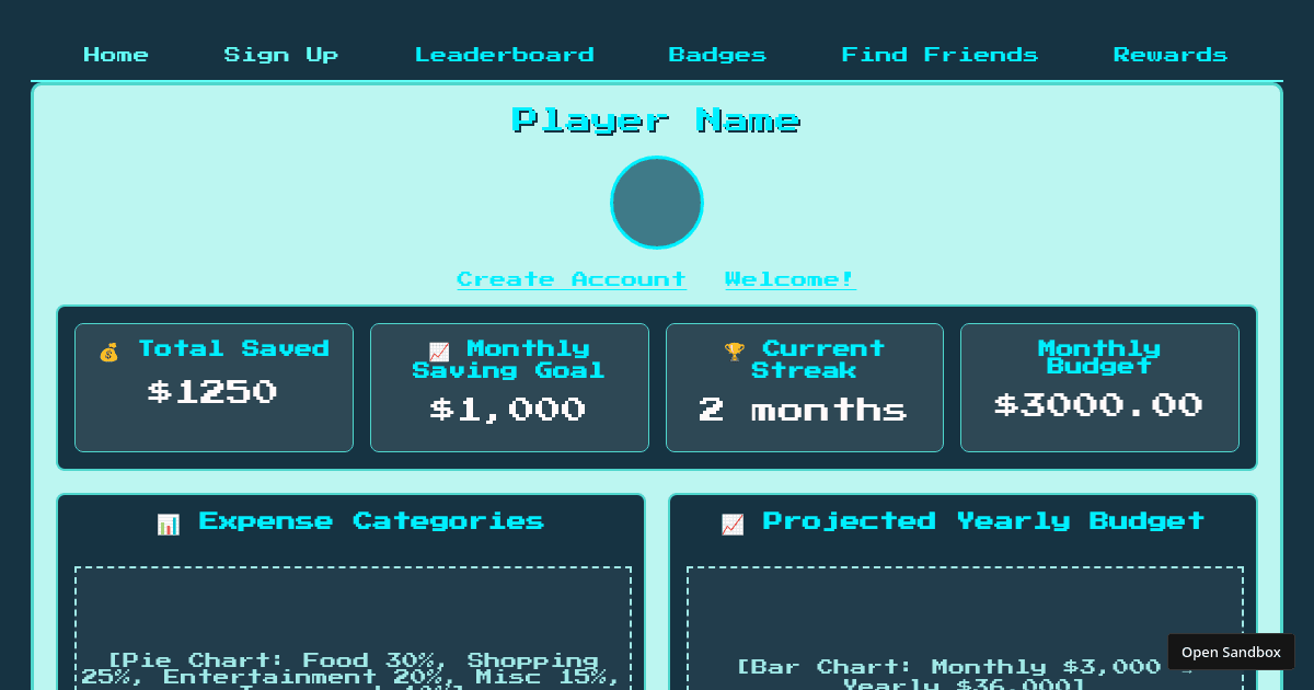 hackathon project - Codesandbox