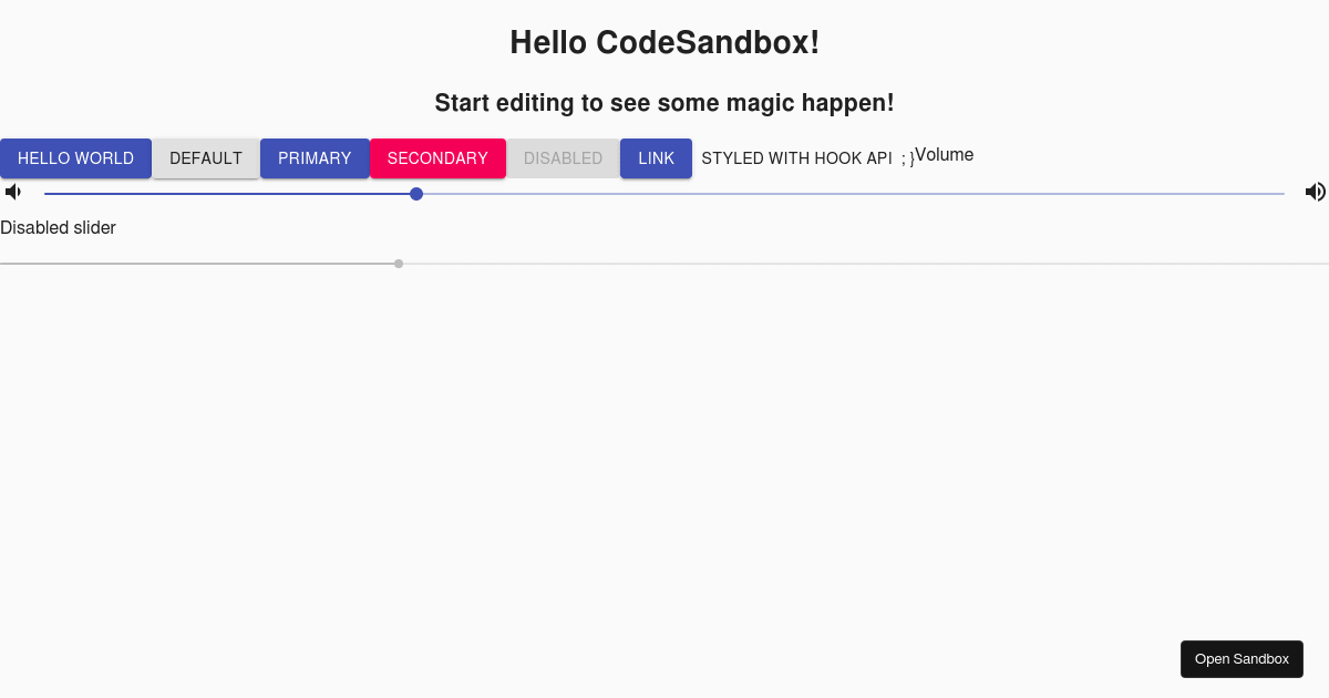 react - Codesandbox