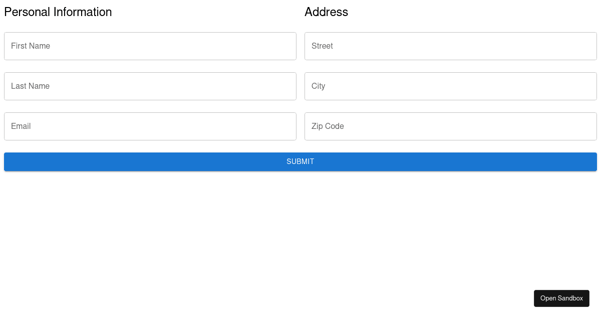 MUI grid responsive - Codesandbox