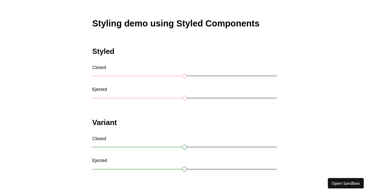 Primitives: Styled Components - Codesandbox