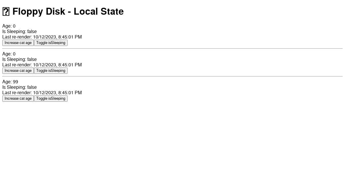 floppydiskexample Codesandbox