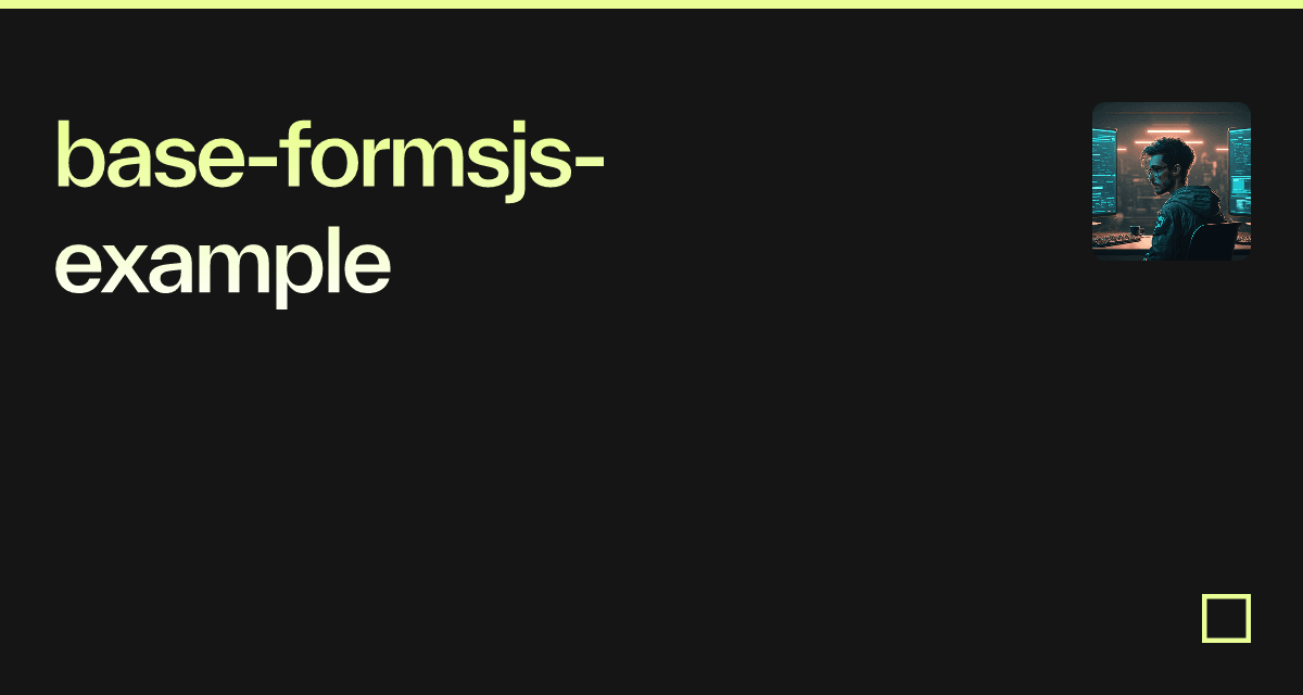 base-formsjs-example - Codesandbox