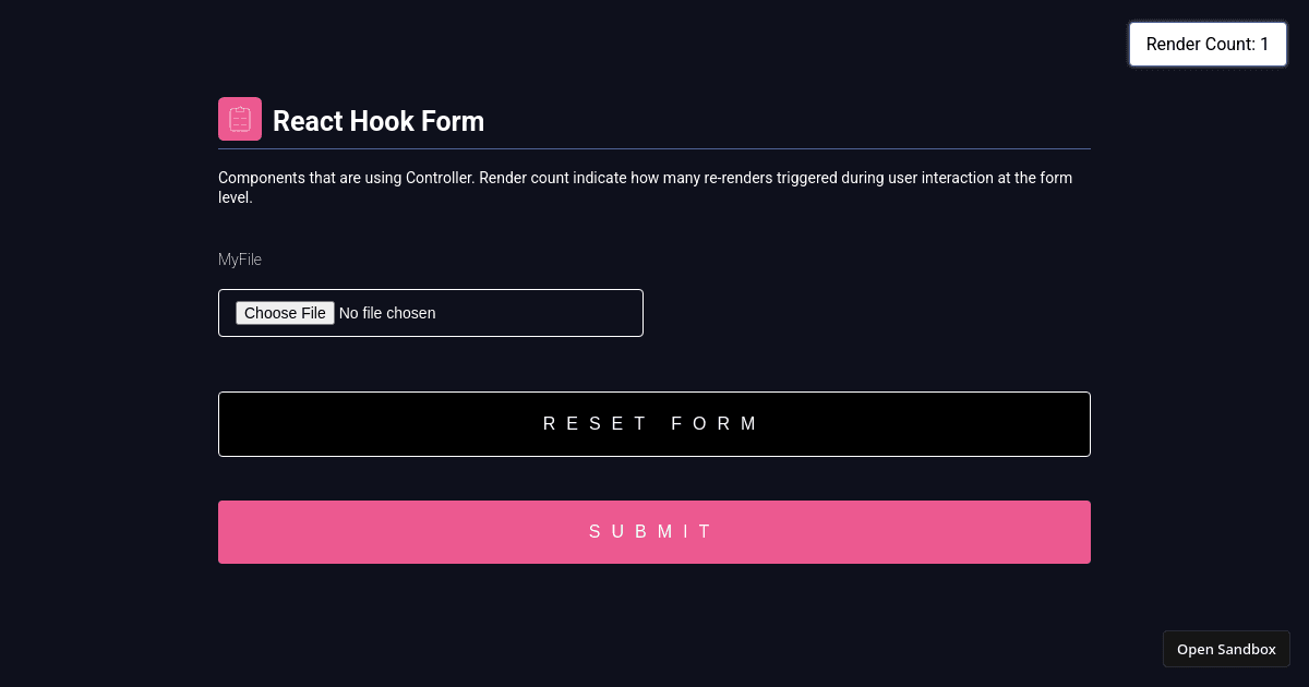 React Hook Form - V7 Controller TS (forked) - Codesandbox