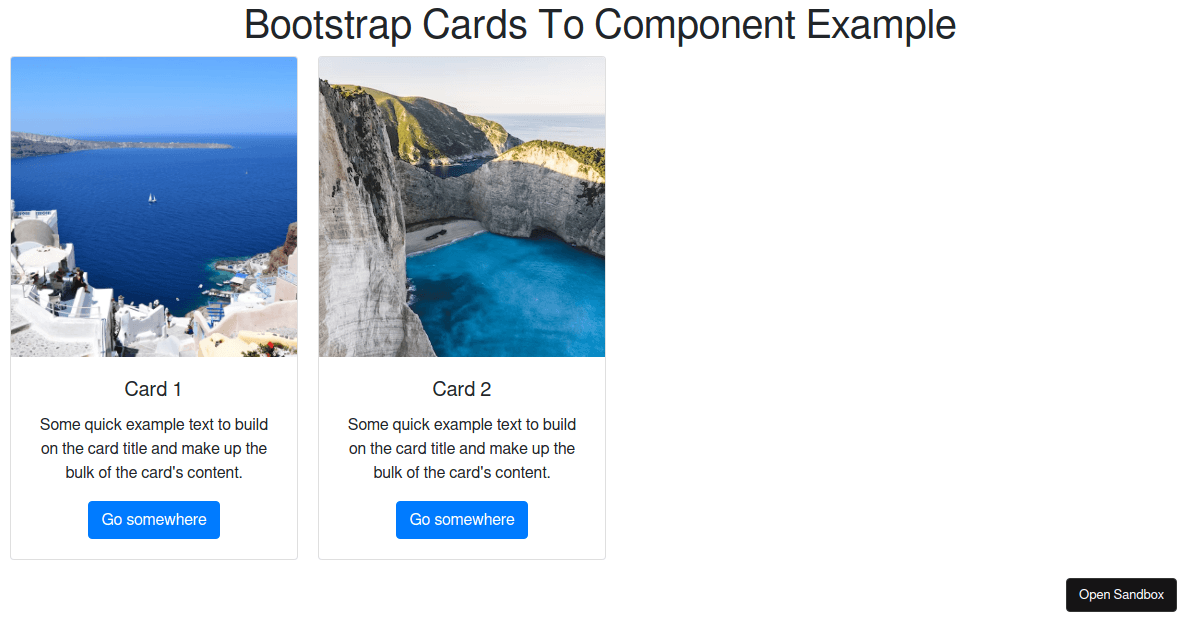 bootstrap-cards-starter - Codesandbox