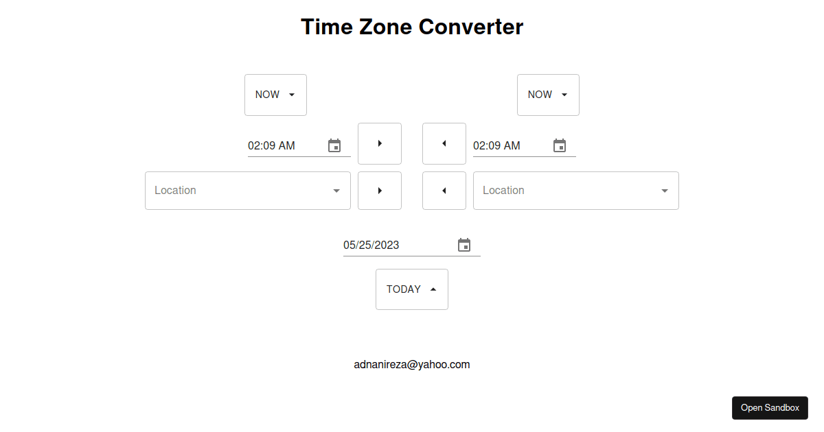 timezone-converter - Codesandbox