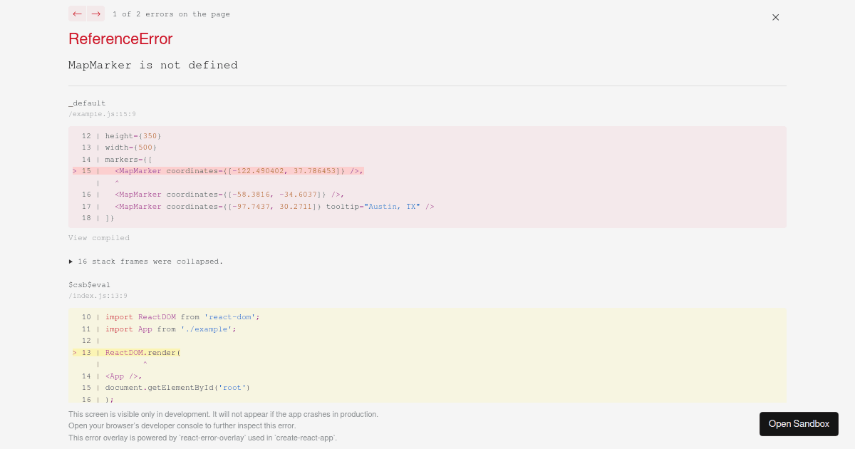 Map Chart Simple - Codesandbox