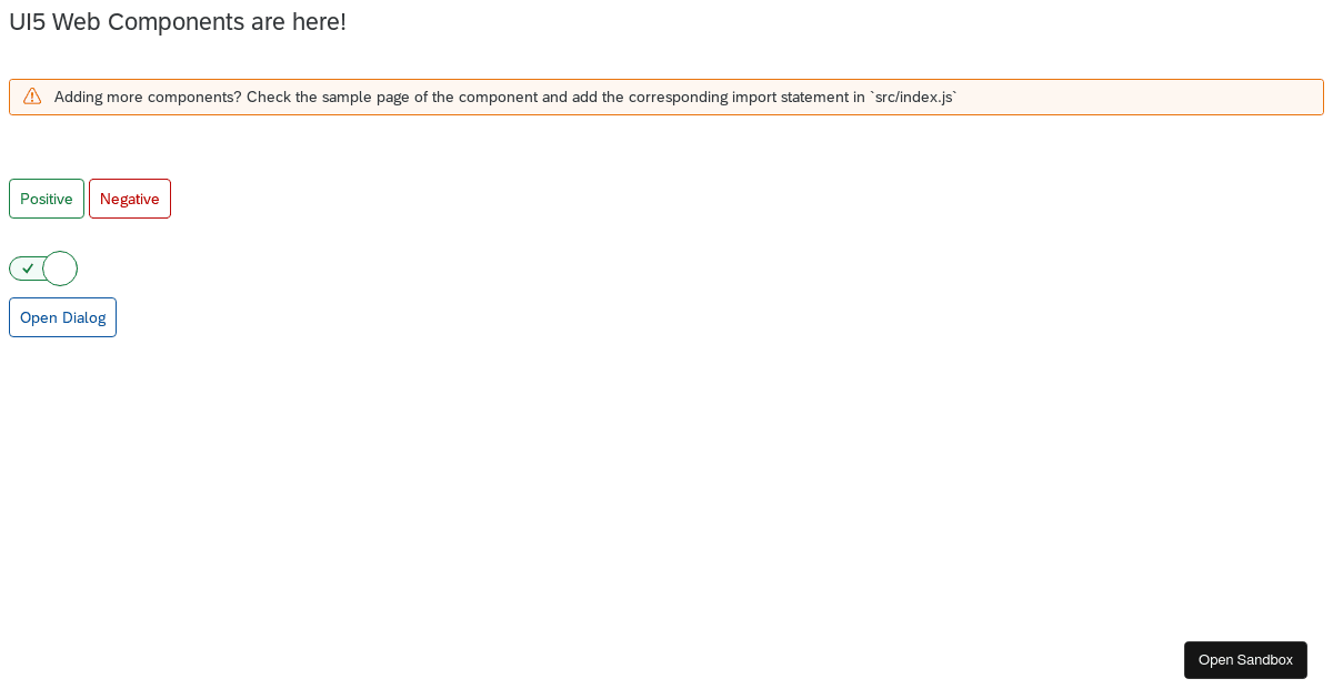 ui5-webcomponents (forked) - Codesandbox