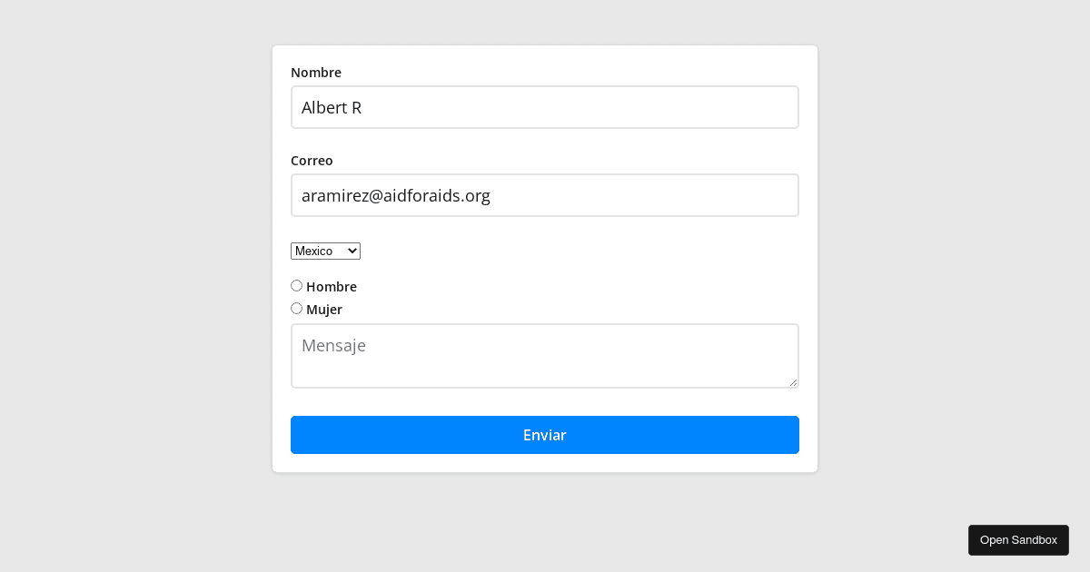 react - Codesandbox