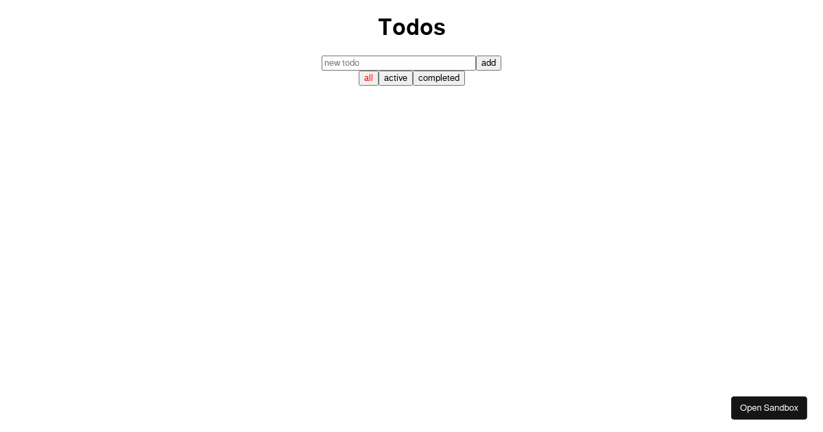 vanilla - Codesandbox