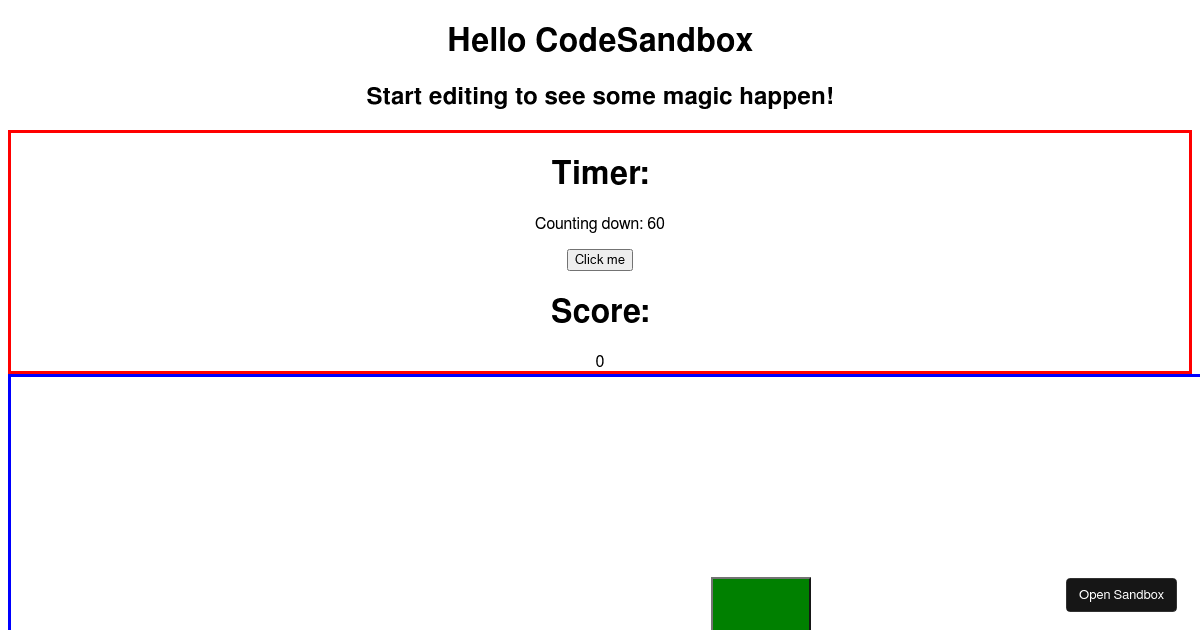 react - Codesandbox