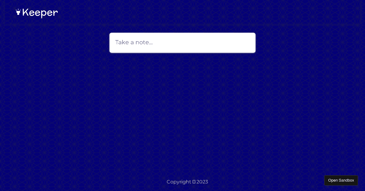 Keeper Part keeper-part-3-starting - Codesandbox