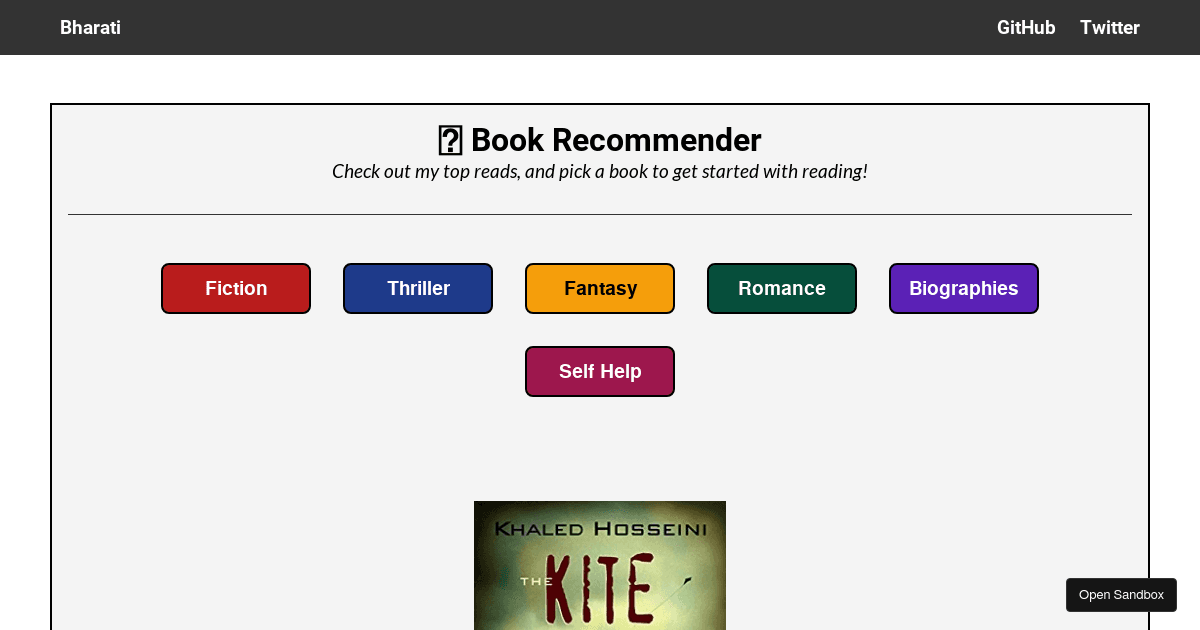 book-recommender - Codesandbox