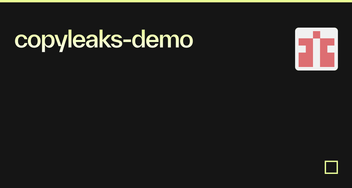 copyleaks-report-demo - Codesandbox
