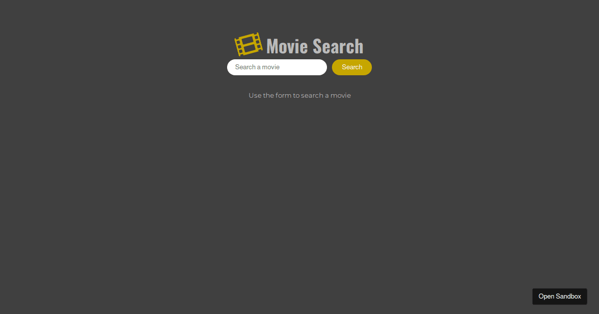 Movie Search App V2.2 - Codesandbox