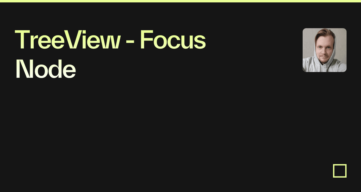 TreeView - Focus Node - Codesandbox