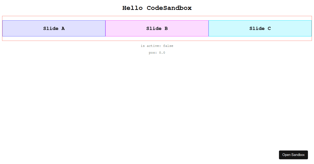 react slide carousel - Codesandbox