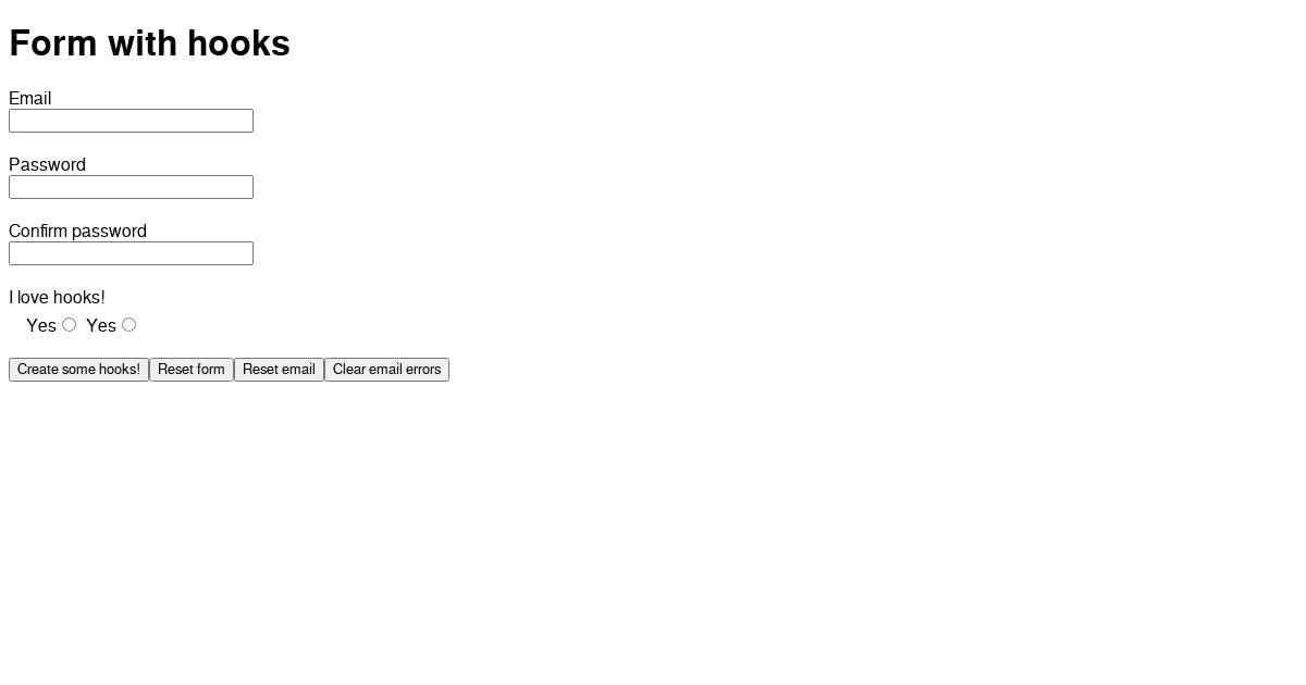  jasperdunn react form hooks example codesandbox