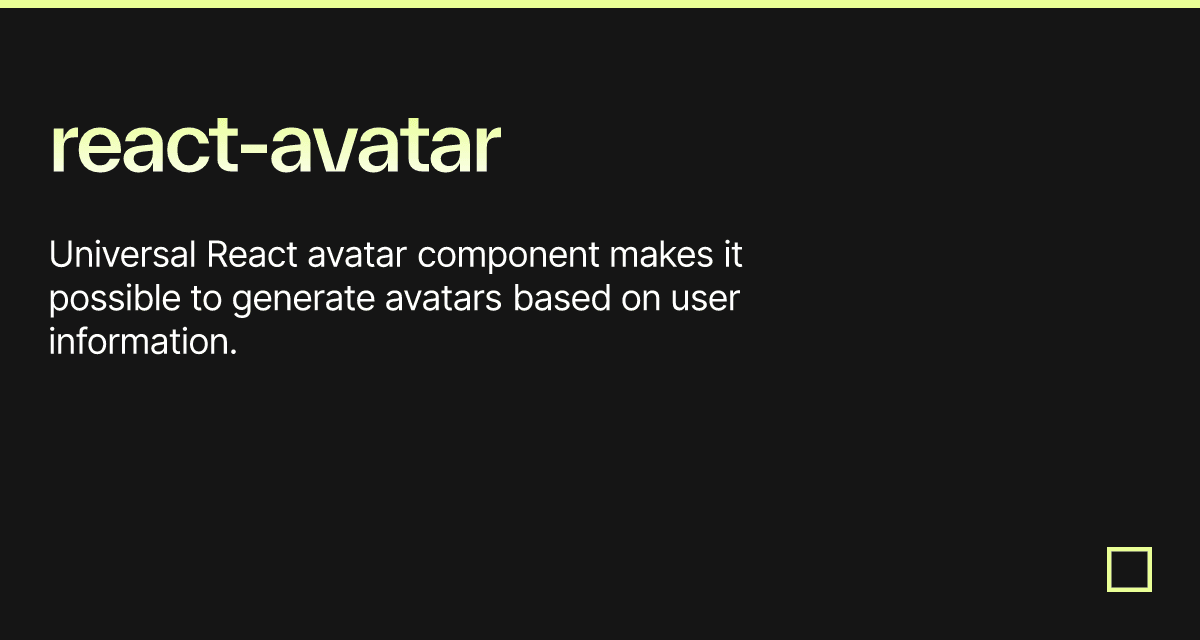 react-avatar - Codesandbox