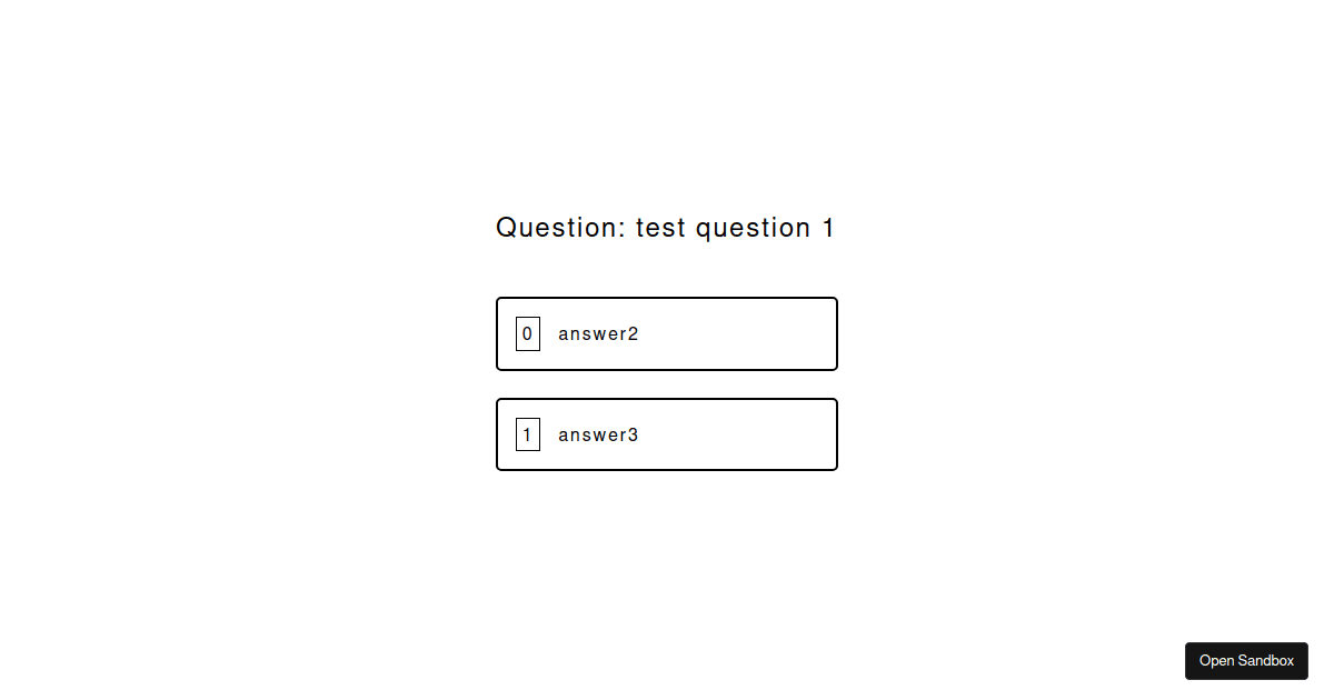 react - Codesandbox