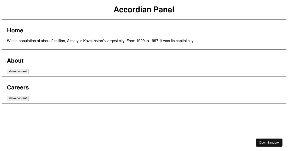 react - Codesandbox